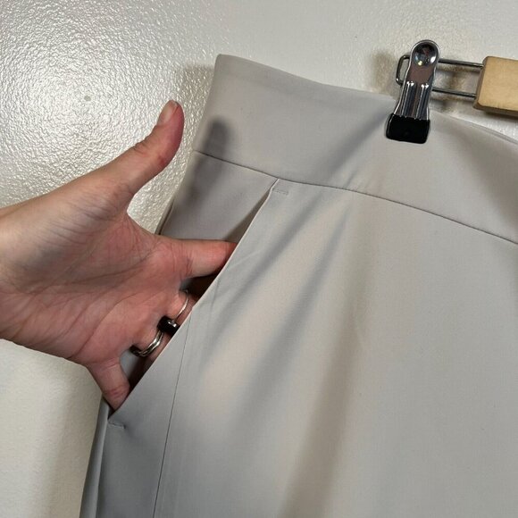 Athleta Stellar Straight Crop Pants Size 24 Travel Work Office Athleisure Tan - Picture 6 of 13